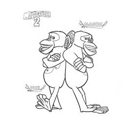 Chimpanzee Coloring Pages To Kids