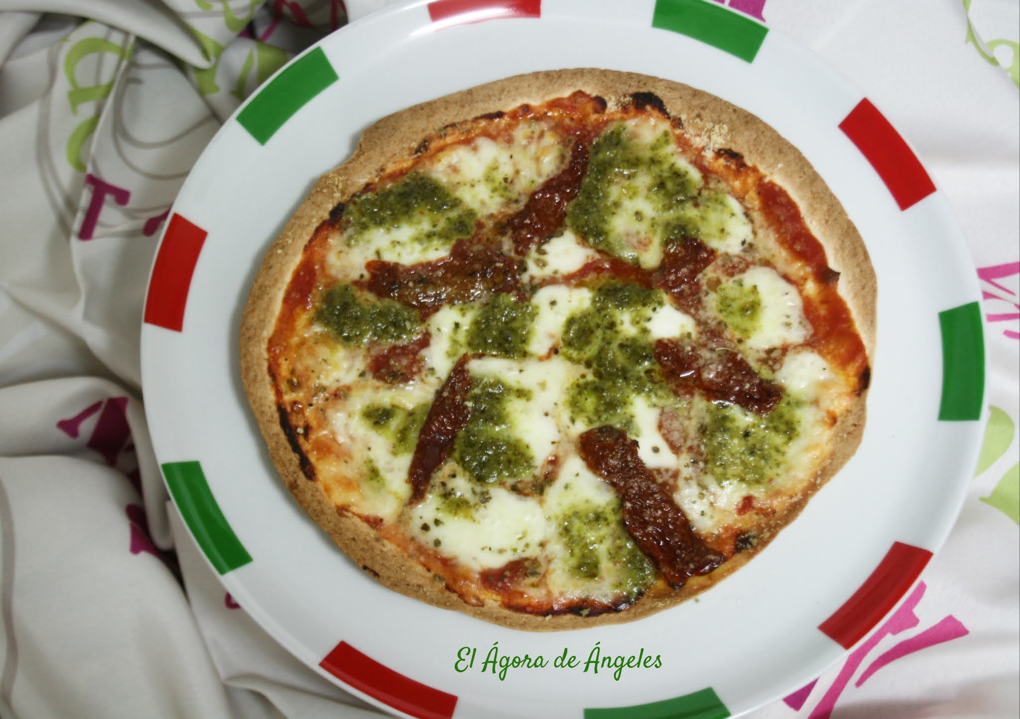 PIZZA CON TORTILLAS DE TRIGO El Ágora de Ángeles