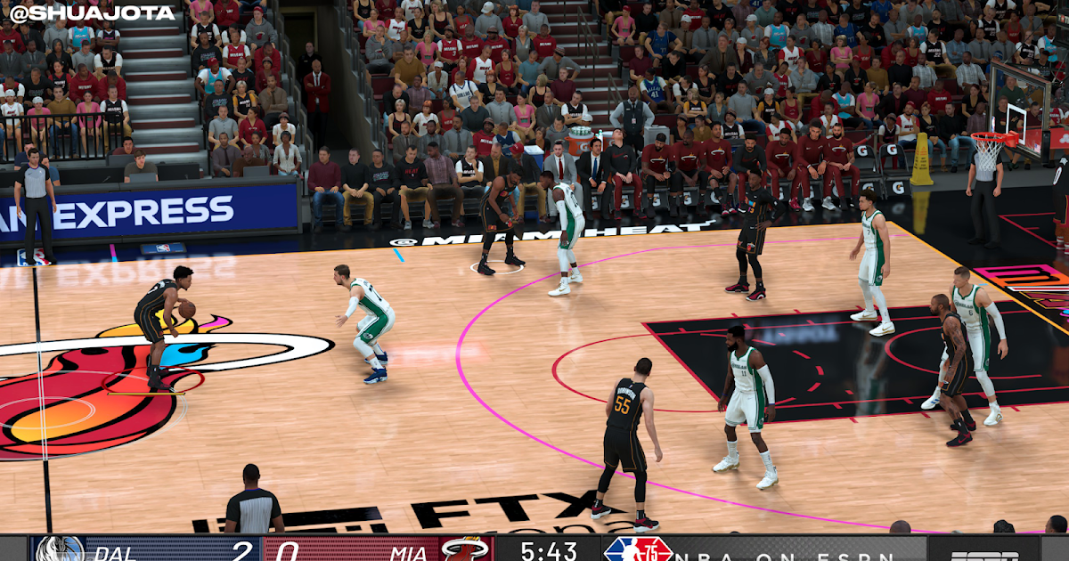 NBA 2K22 ESPN Scoreboard NBA 75th Anniversary + 3D Team Logos by