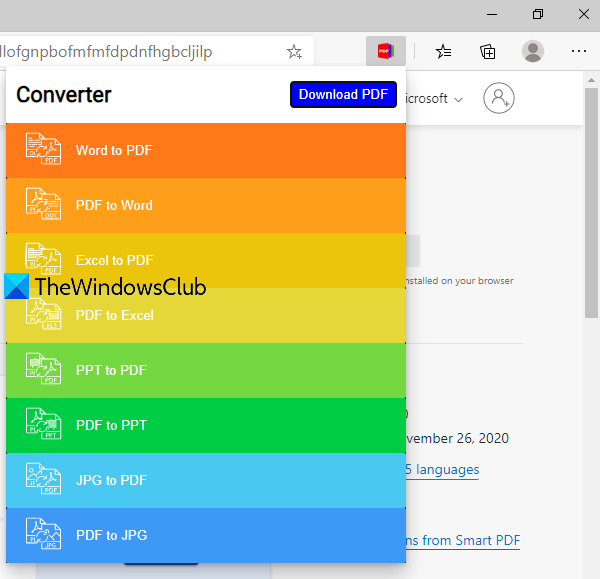 Edge, Chrome 및 Firefox에서 PDF 파일 변환