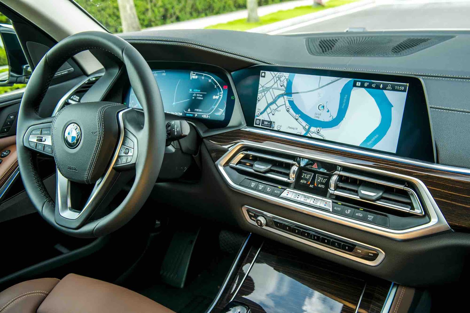 Xe 7 Chỗ BMW X5 Đời 2020 Giá Và Thông Số Kỹ Thuật - nội thất màu nâu da bò