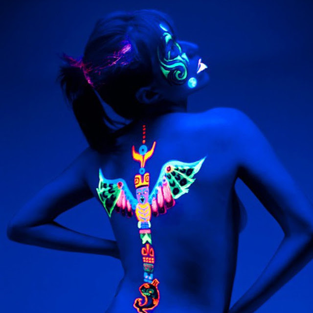 Halloween UV Tattoos or Black Light Tattoos Halloween UV Tattoos or Black Light Tattoos