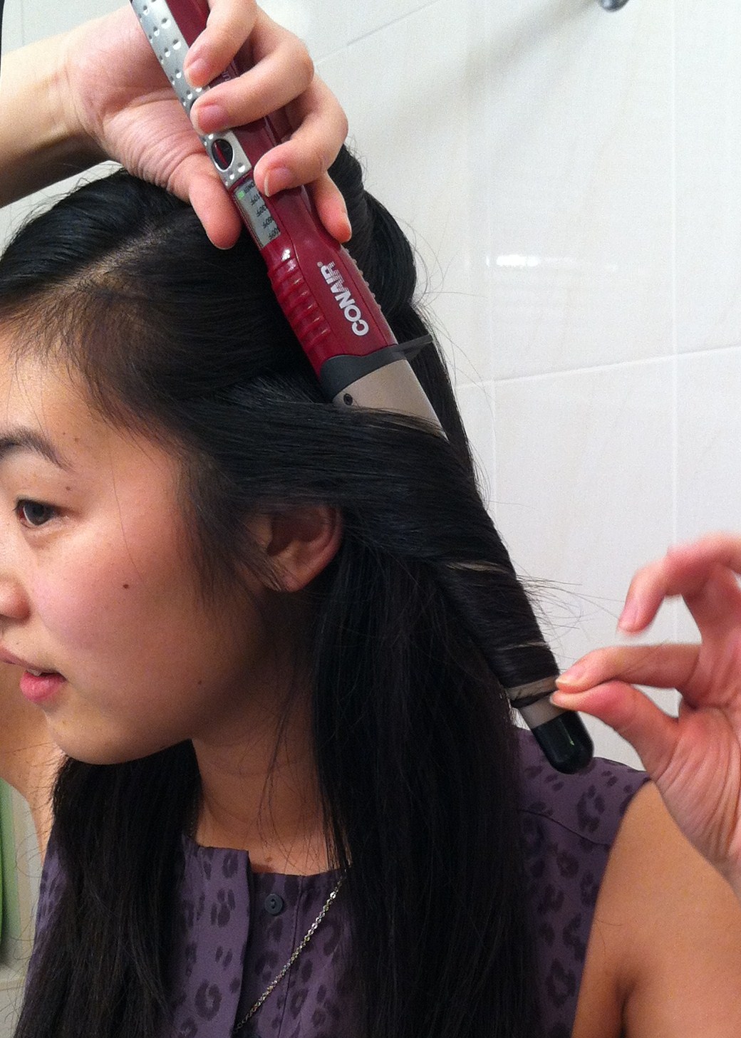 If I can do it, you can too! Curling Hair with a Curling Wand Tutorial