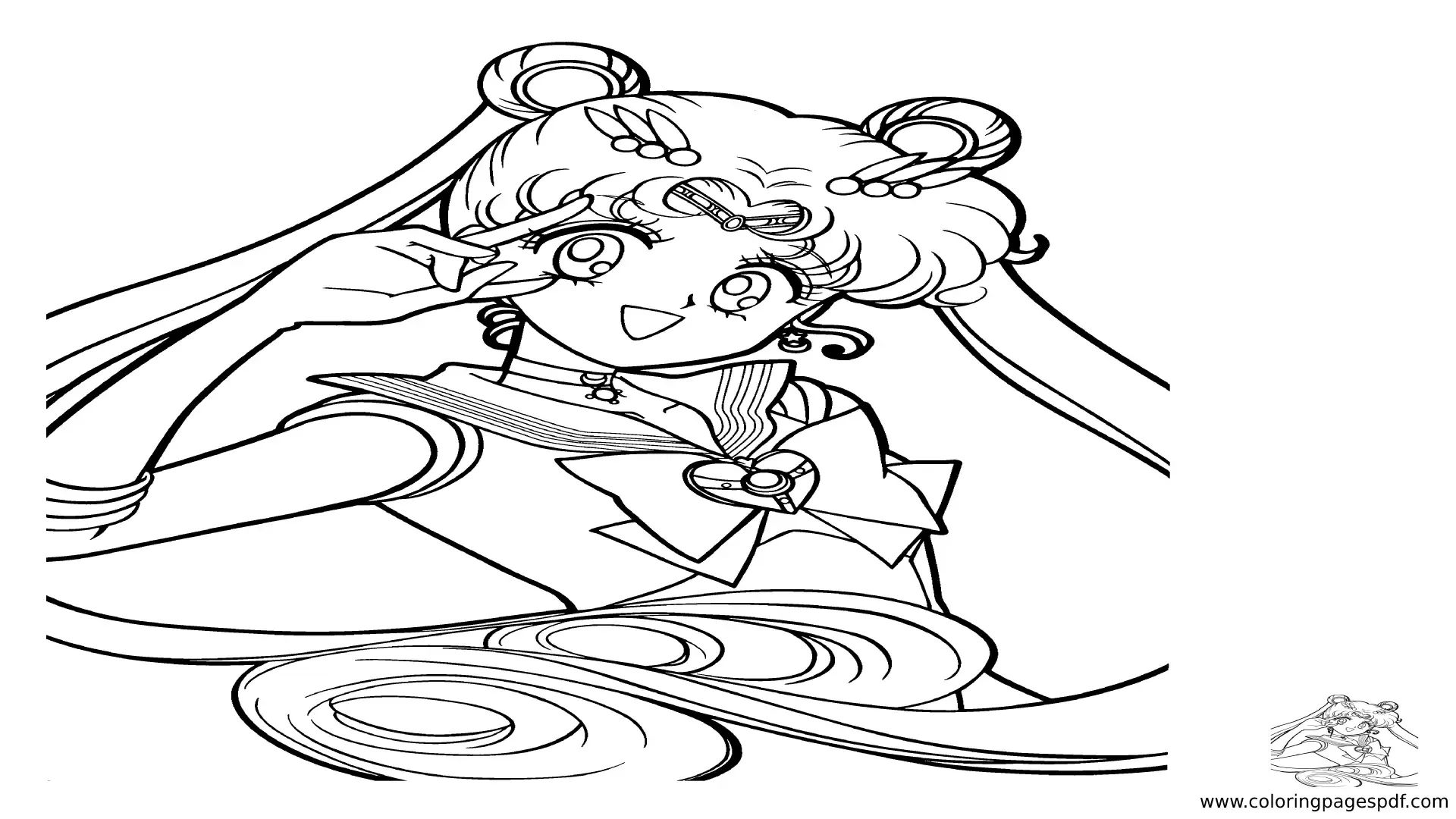 Coloring Page Of Sailor Moon
