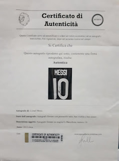 Jersey Barcelona Lionel Messi Nomor 10 Tanda Tangan Messi Bersertifikat MSS001