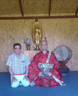 Visit of Rev Oku Kyokai at Amidaji temple