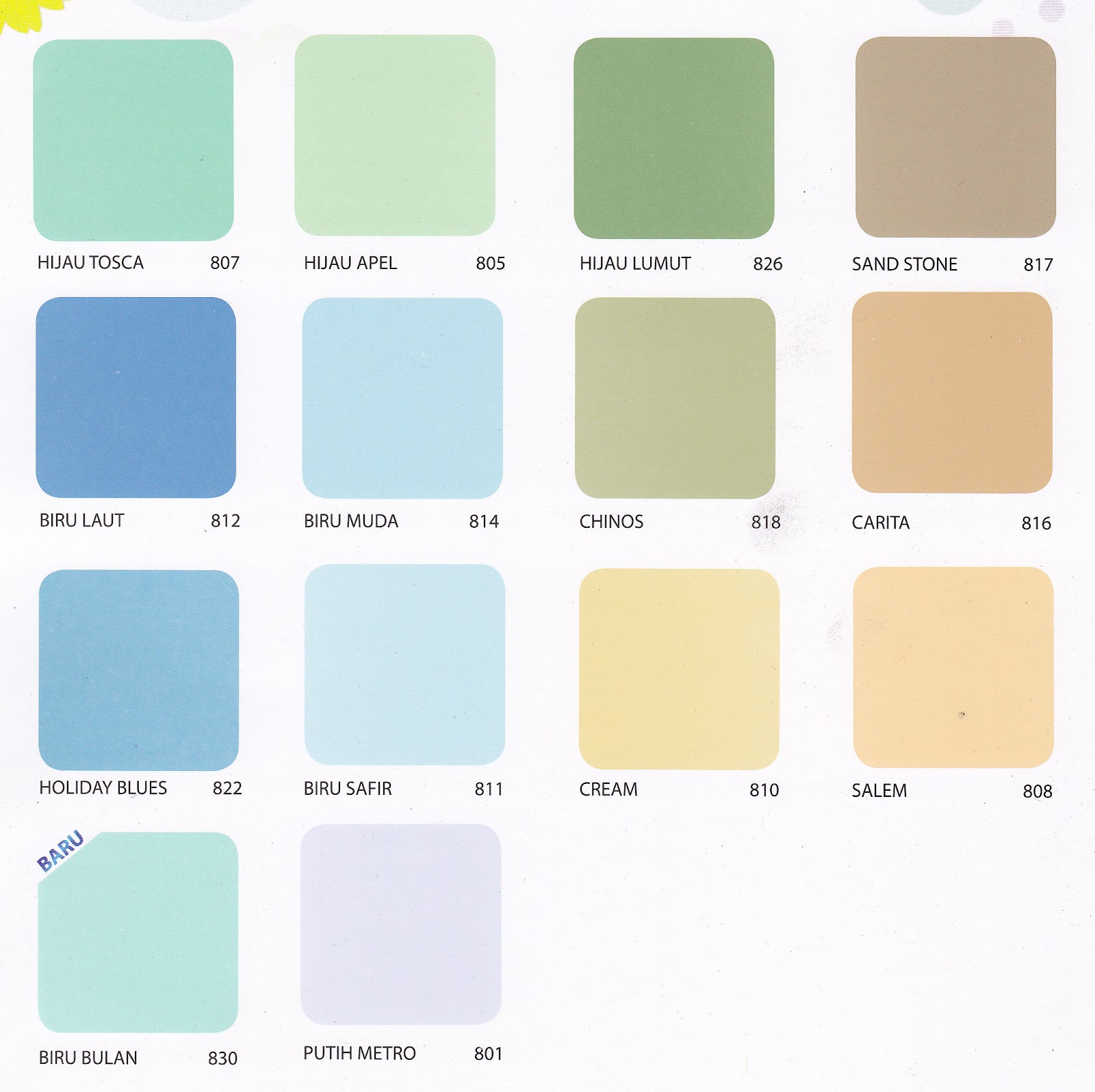 Warna Pastel Cat Dulux