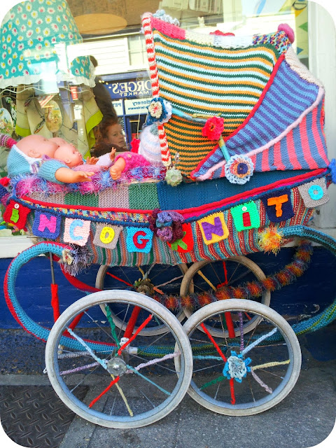 knitted pram, knitted pram cover, whitstable