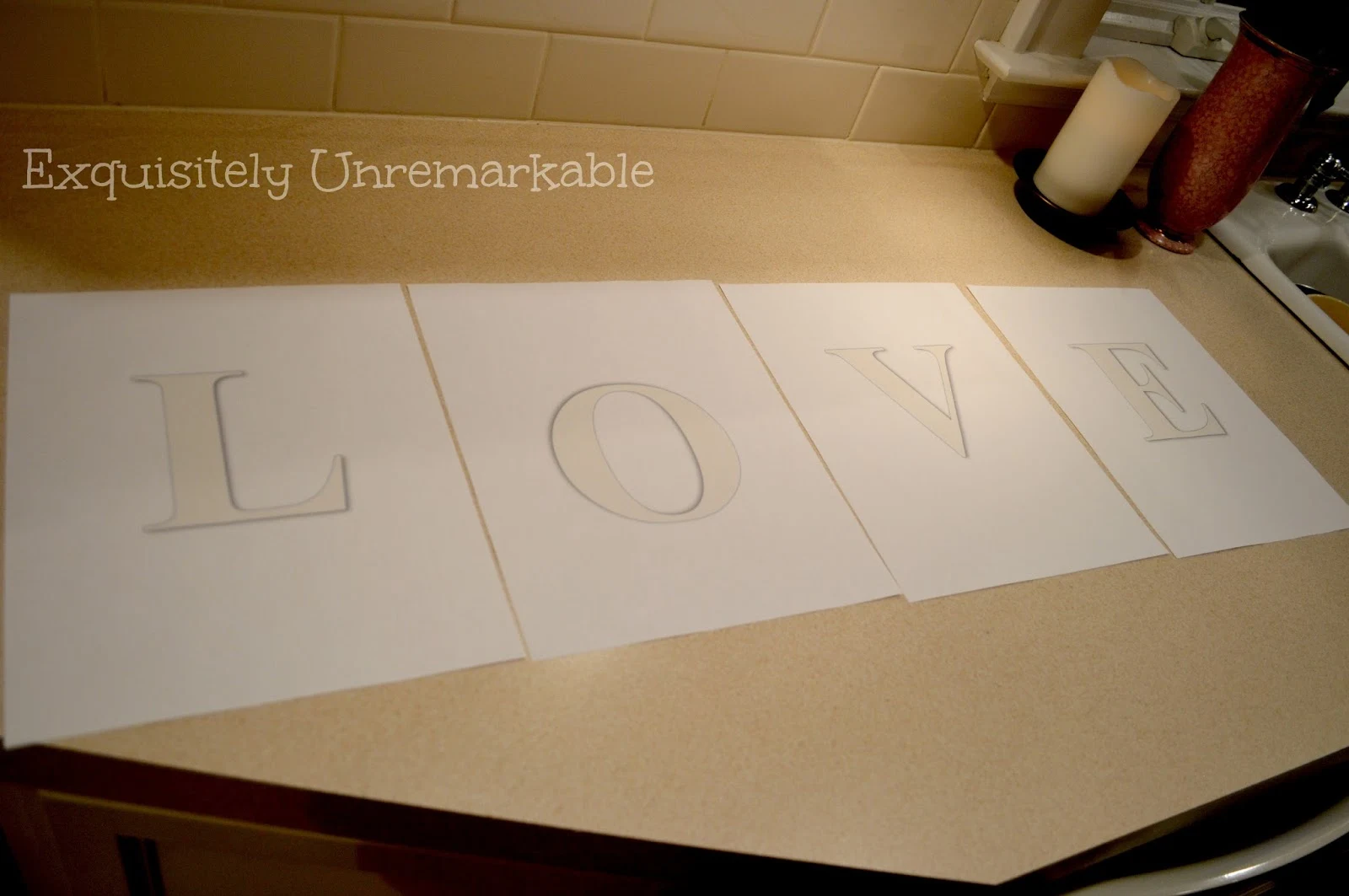 DIY Love Banner Template