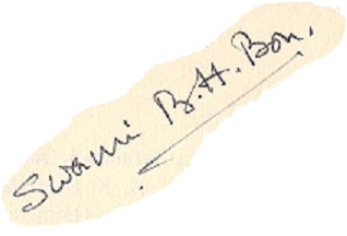 Swami Bon's signature