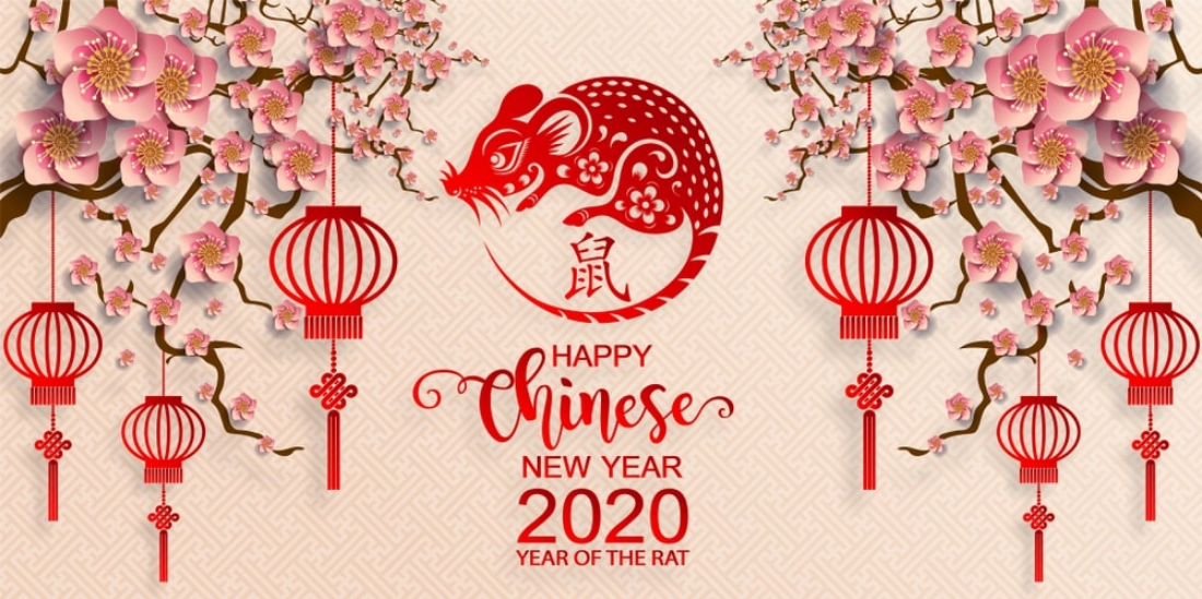 2023 year of the rabbit digital chinese new year font, 2023, year of Chinese New Year 2020 Wallpaper Hd - All Kind of Wallpapers