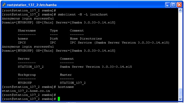 One Liners for Administrators: Samba configuration on Linux OS