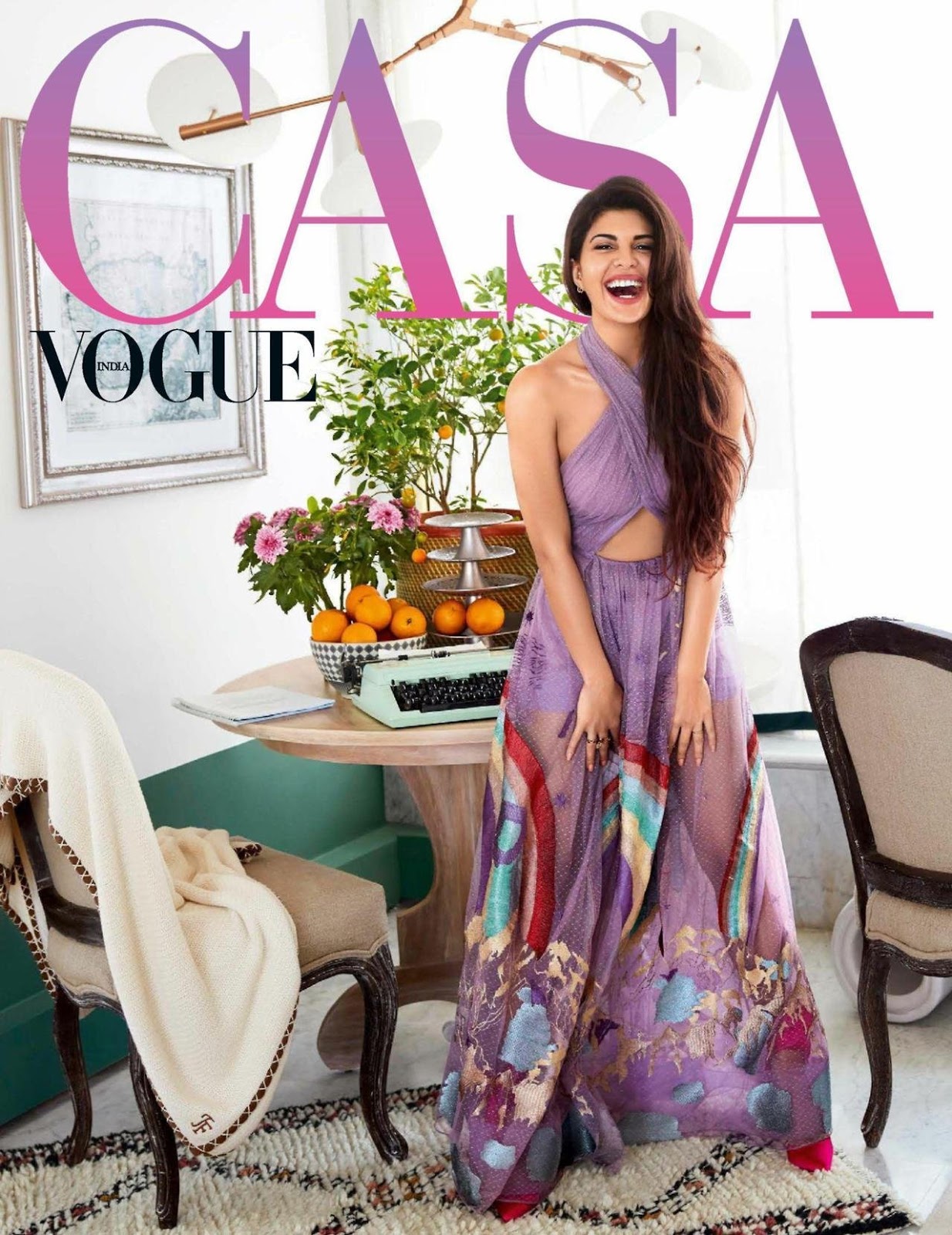 Jacqueline Fernandez Irresistibly Sexy in Vogue India July 2017â€™s â€˜Vogue Casaâ€™ Photoshoot