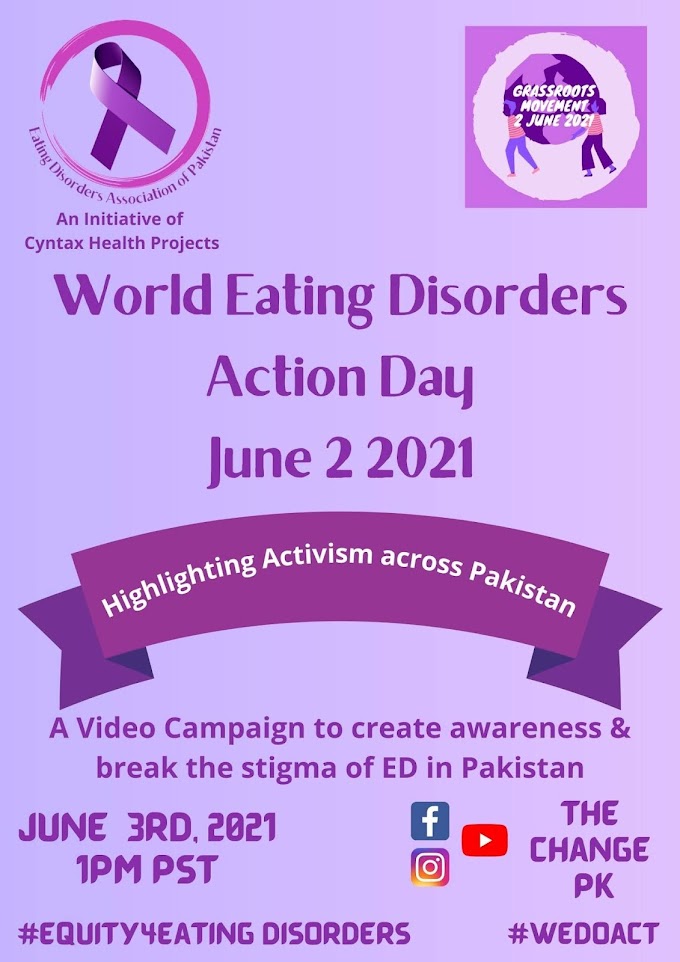 World Eating Disorders Action Day 2021-Higlighting Activism across Pakistan