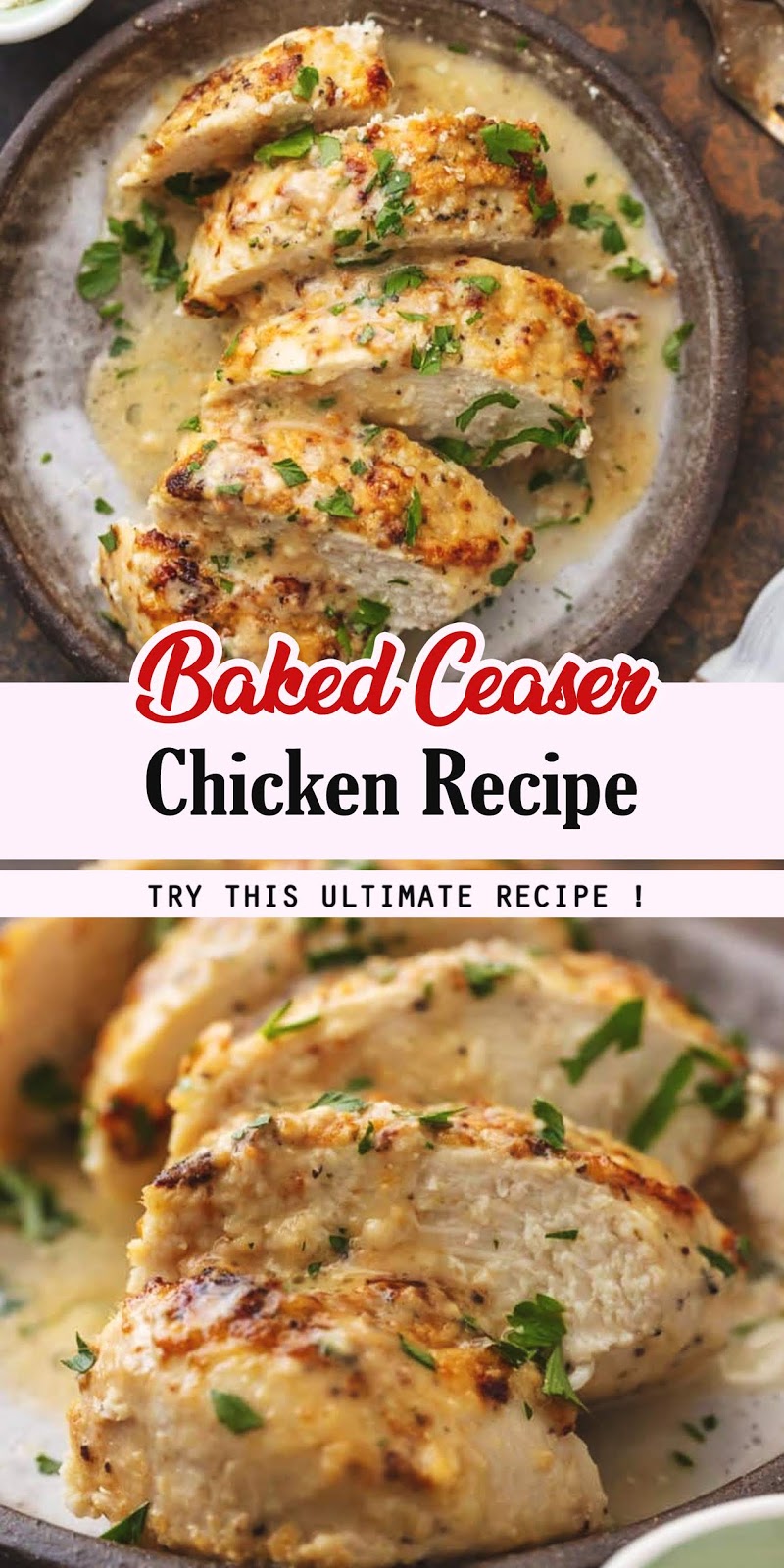 BAKED CAESAR CHICKEN RECIPE 3 SECONDS