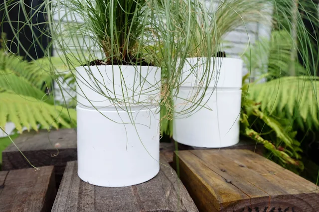 pvc coupling modern planters