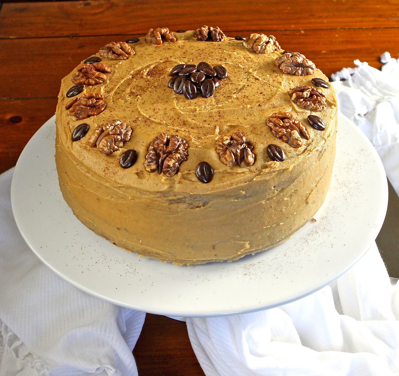 Gluten Free Alchemist Coffee & Walnut Cake gluten free