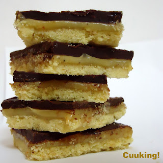  Galletas de caramelo y chocolate 