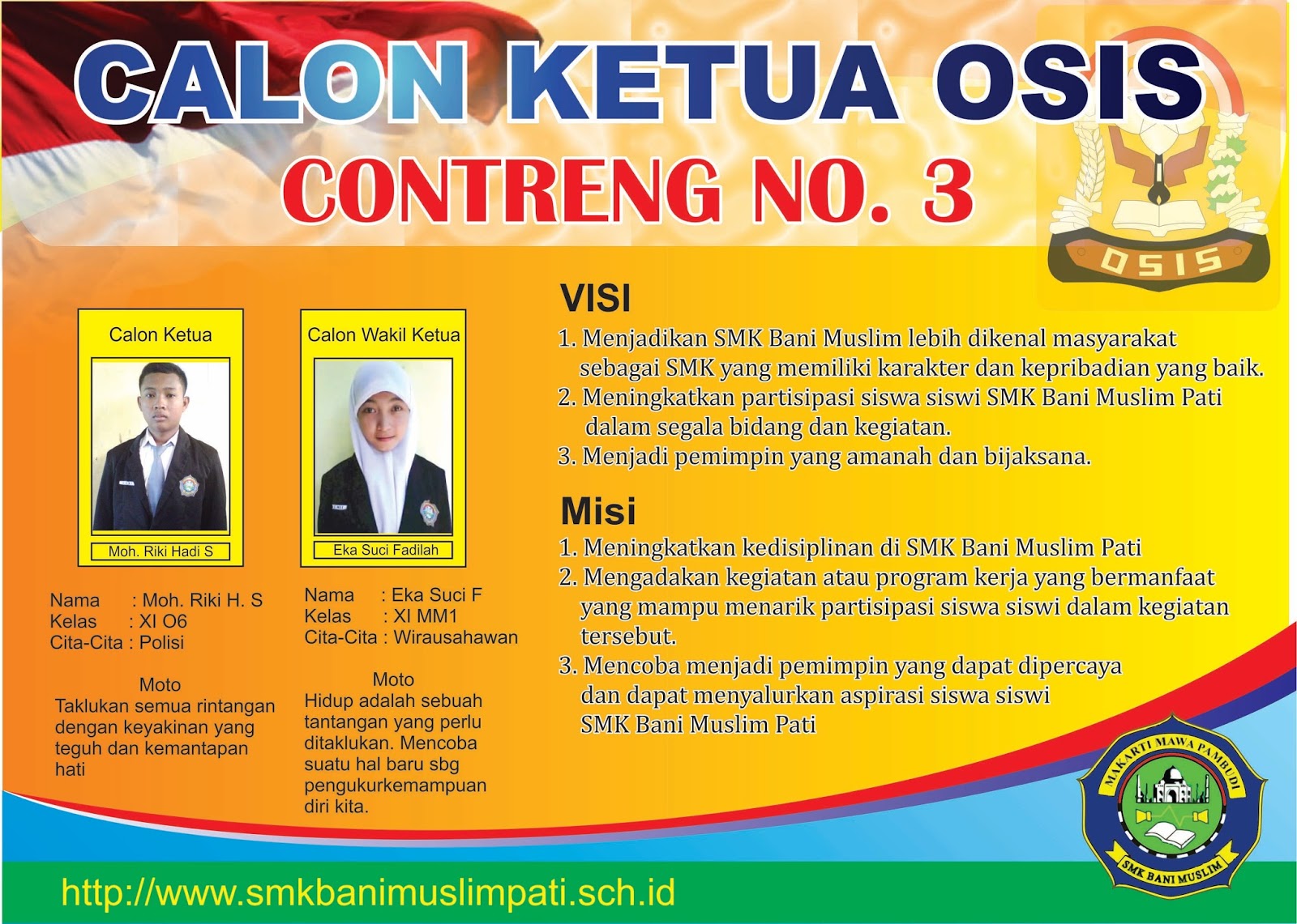 Contoh Visi Dan Misi Calon Ketua Osis