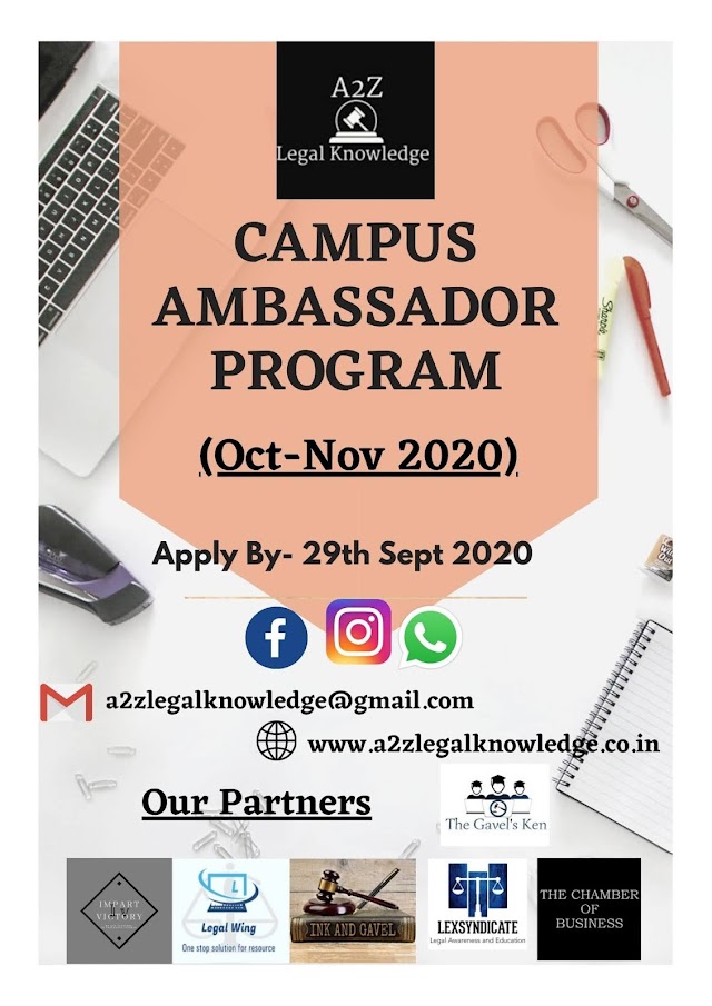 Campus Ambassador Program (Oct-Nov2020)
