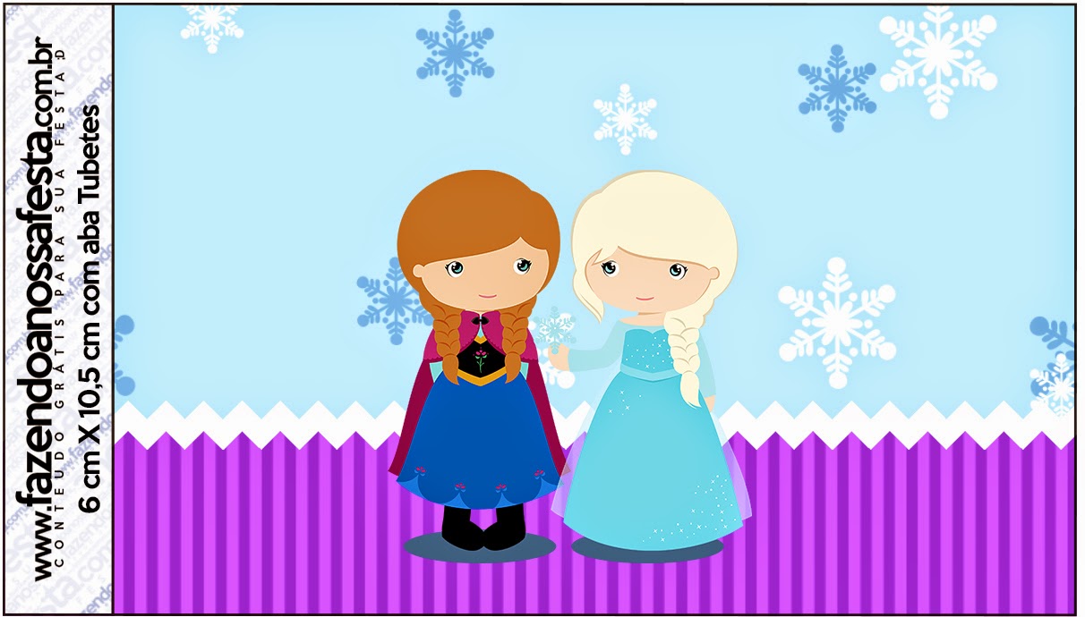 Frozen Niñas en Navidad: Etiquetas Candy Bar para Imprimir Gratis. Etiquetas de Frozen Niñas en Navidad para imprimir gratis.