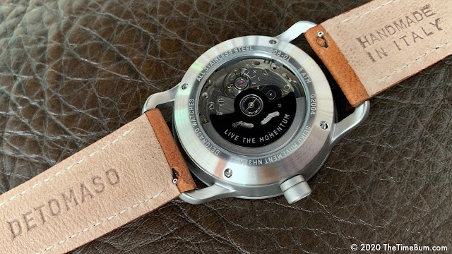 Detomaso Viaggio Automatic case back