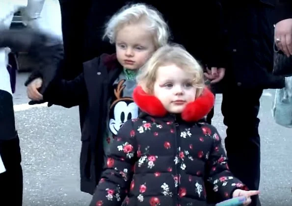 Prince Albert, Princess Charlene, Princess Gabriella and Prince Jacques visited Teleton and Christmas Market