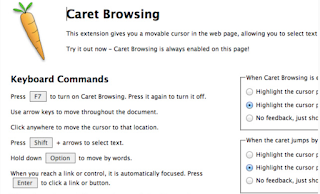 Caret Browsing