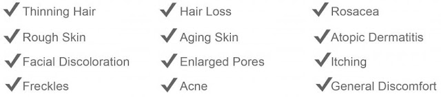Thin hair loss acne