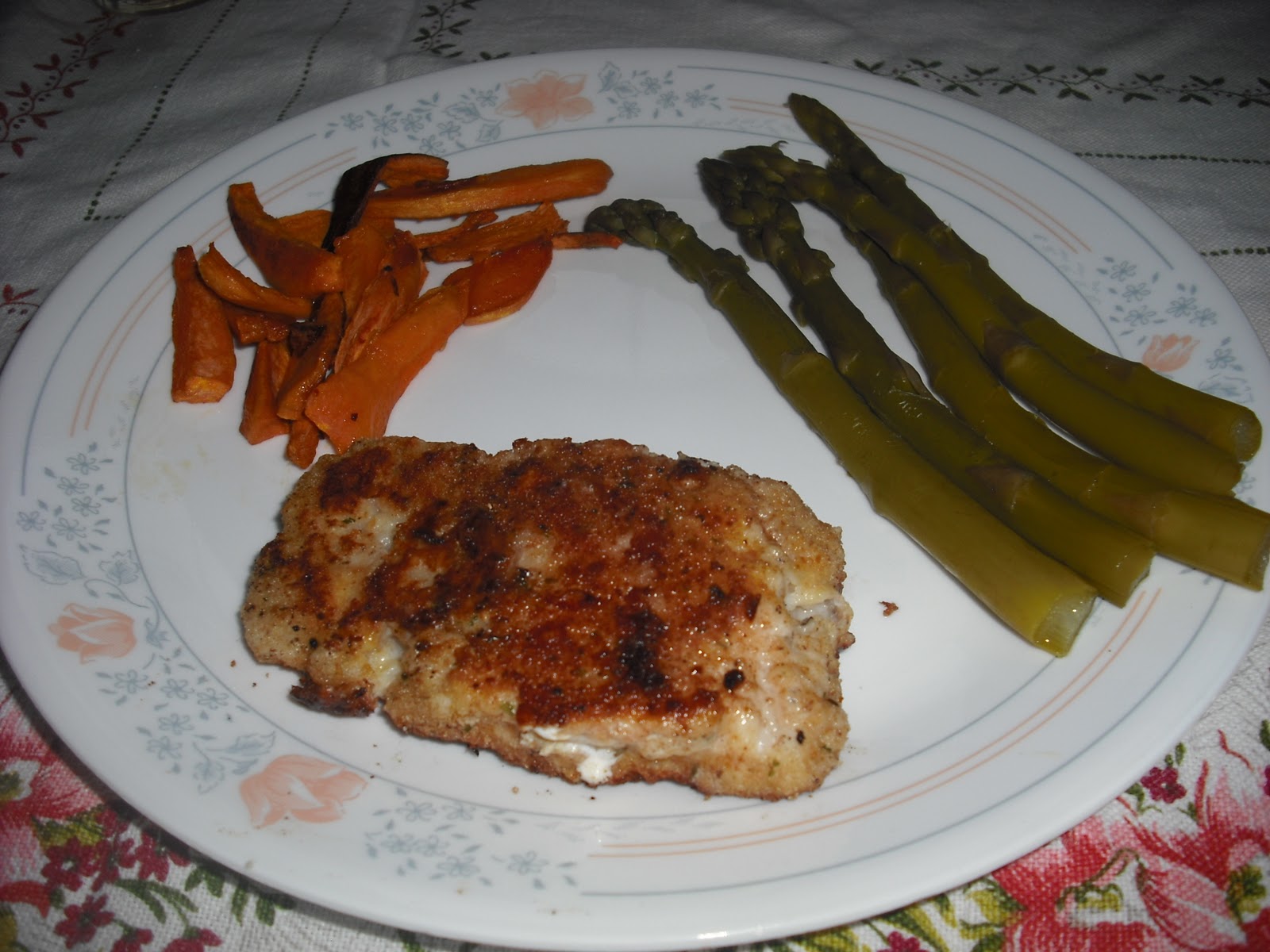 Bexy's Baking Blog Pan Fried Haddock, Asparagus, & Sweet Potato Fries