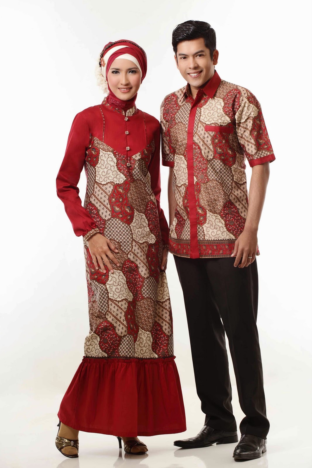 Gamis Batik Kombinasi Terbaik Model Baju Terbaru