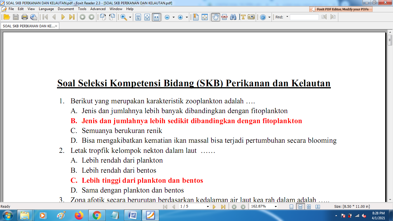 Download Contoh Soal Pppk Skb Perikanan Dan Kelautan Dan Kunci Jawaban Massalam Com