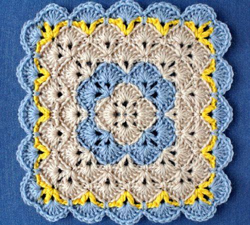Crochet Square Shell
