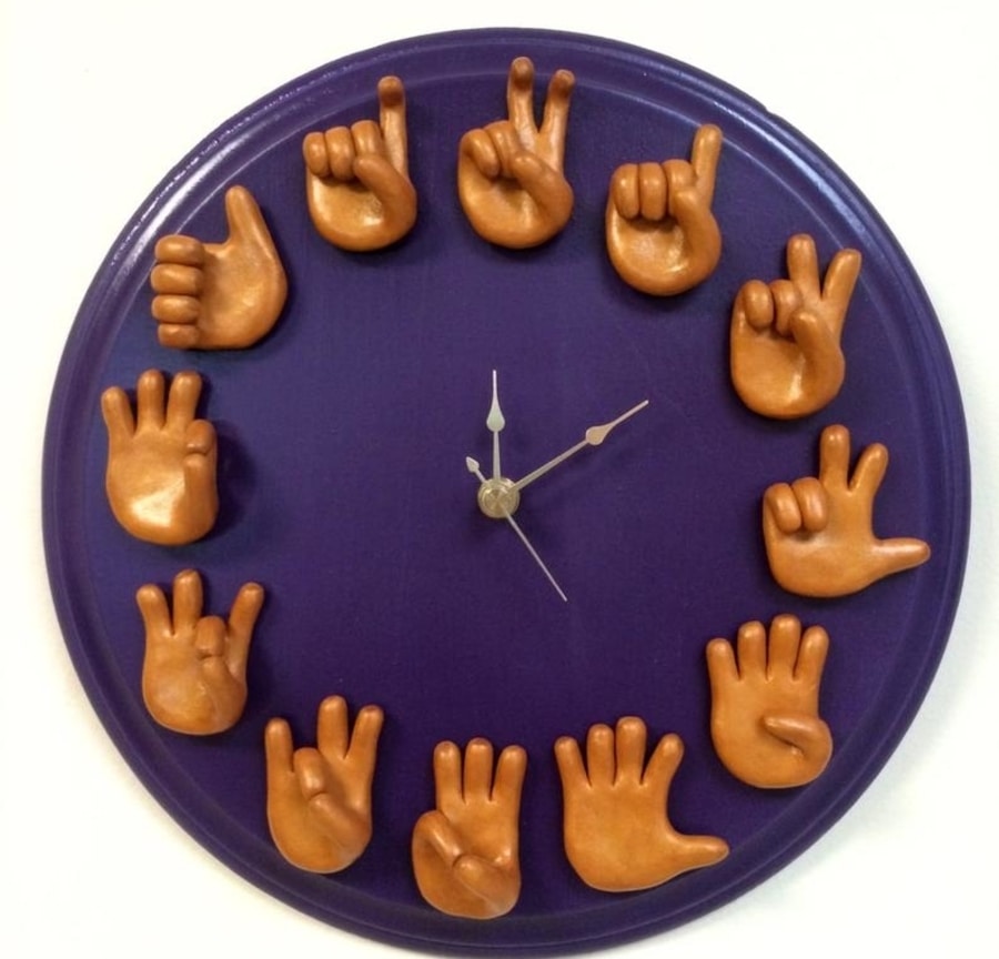 Sign Language Clock