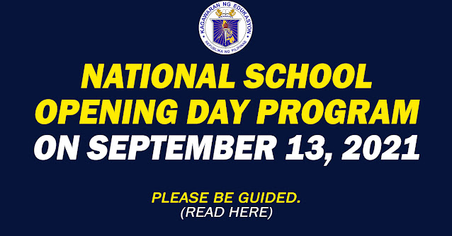 NATIONAL SCHOOL OPENING DAY PROGRAM ON SEPTEMBER 13, 2021 - Teachers Click