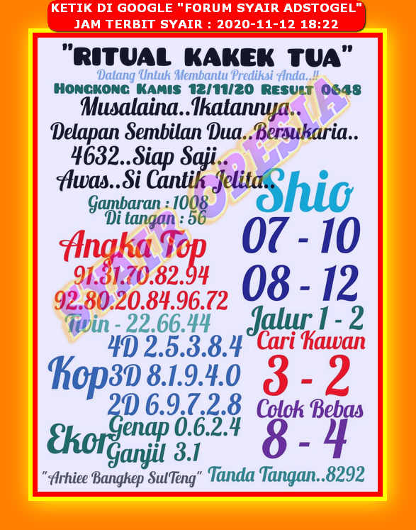 1 New Message Kode Syair Hongkong 11 April 2020 Forum Syair Togel Hongkong Singapura Sydney
