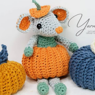 PATRON GRATIS RATA CALABAZA AMIGURUMI 45936