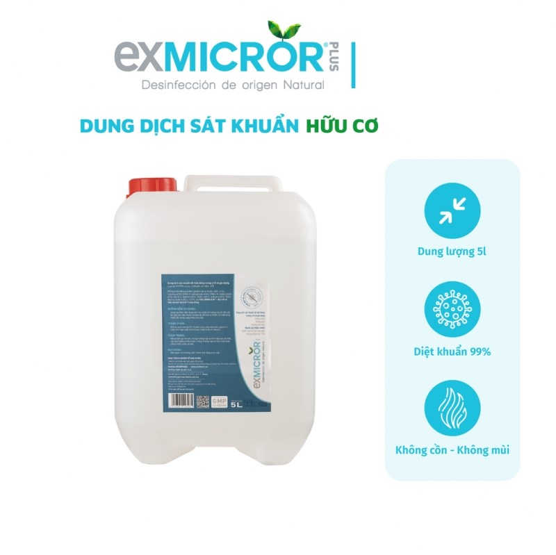 CAN NHỰA XỊT KHÁNG KHUẨN EXMICROR PLUS 5L – EXMICROR