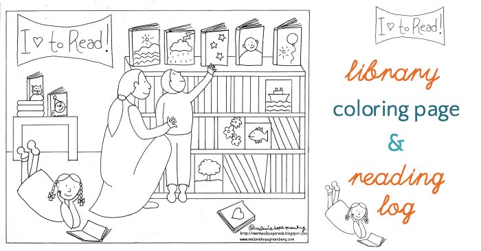 Library Coloring Pages - Coloring Books