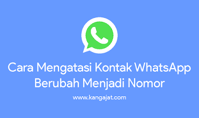 cara mengatasi kontak whatsapp berubah