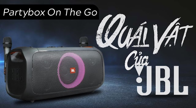 Loa JBL Partybox On The Go: Thiết kế tuyệt đẹp - Karaoke, nghe nhạc, biểu diễn đỉnh cao