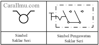 simbol pengawatan saklar seri