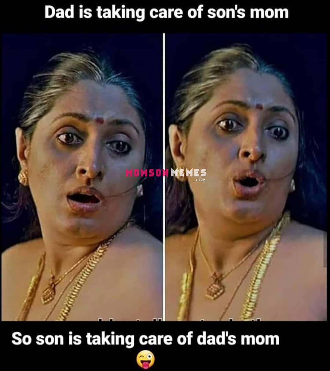 Son taking care of his dad’s mom!