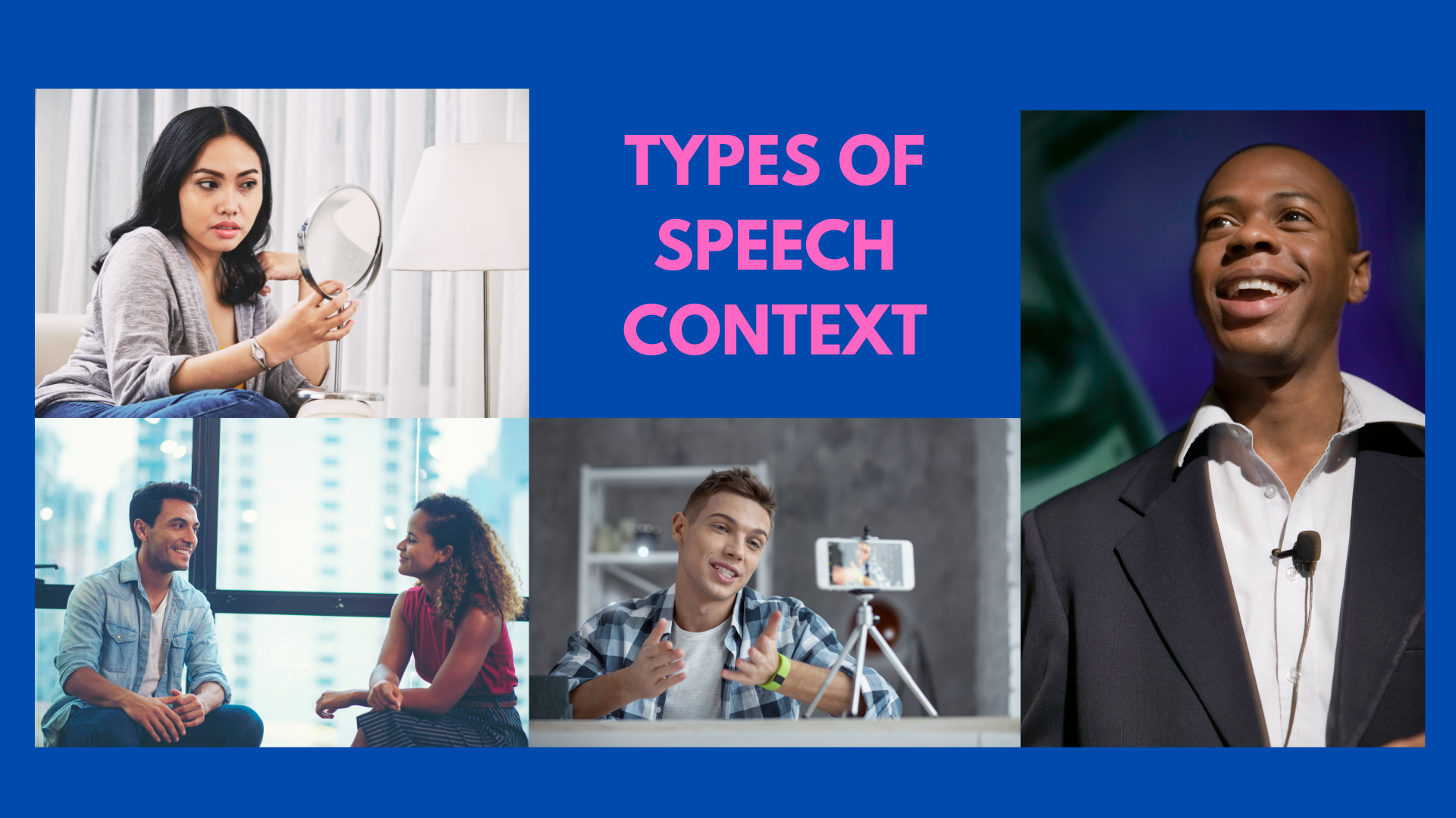 what type of speech context is used in the interview