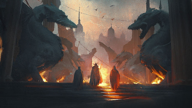 City Dragons Fantasy desktop wallpaper City Dragons Fantasy desktop wallpaper