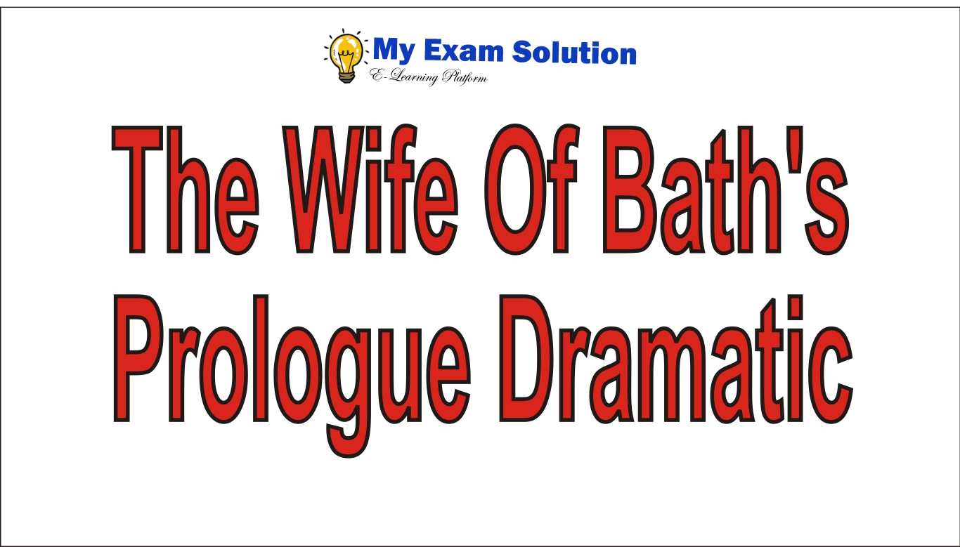 consider the various things the wife of bath