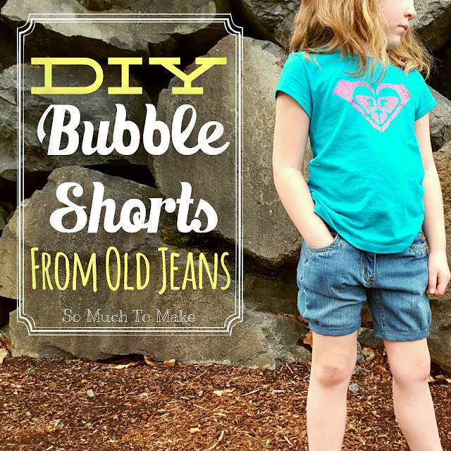 DIY Bubble Shorts from Old Jeans | So Much To Make