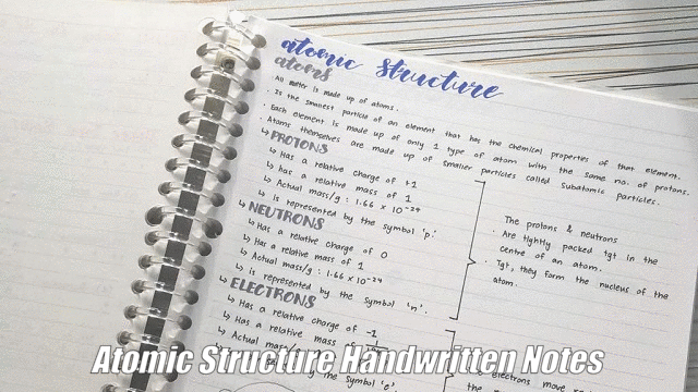 Download Class 11 Chemistry Chapter 2 Atomic Structure Handwritten Notes