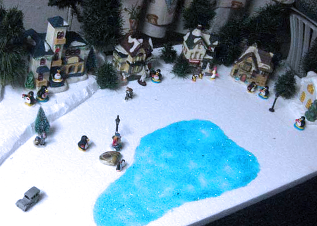 Penguin Christmas Village 