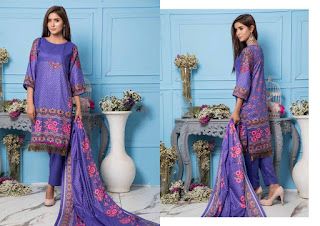 Original lawn Pakistani Suits | ZS textile Sahil lawn 2